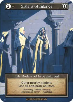 FOIL Sorcery Contested Realm - Sisters of Silence (Foil) - Beta (B) - Image 1