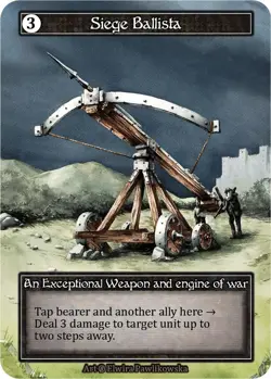 FOIL Sorcery Contested Realm - Siege Ballista (Foil) - Beta (B) - Image 1