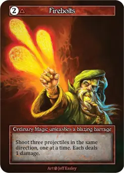 FOIL Sorcery Contested Realm - Firebolts (Foil) - Beta (B) - Image 1