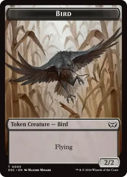 MTG Duskmourn: House of Horror Commander - Elemental 5/3 & Bird 2/2 [Token] - Image 2