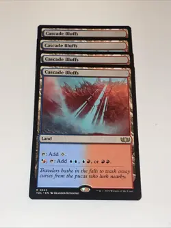 MTG - 4 x Cascade Bluffs - Tarkir: Dragonstorm - Playset 4x x4 - Image 1