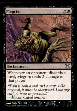 Megrim LP Light Play Tenth Edition MTG [7138] - Image 1