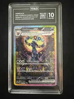 2025 Pokemon SCARLET & VIOLET UMBREON EX 161/131 SIR Prismatic TAG 10 Evolutions - Image 1