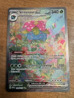 2023 Pokemon Venusaur Ex 198/165 Scarlet & Violet 151 Special Illustration Rare - Image 1