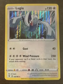 Lugia 132/185 Swsh04: Vivid Voltage Holo Pokemon TCG NM - Image 1