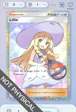 Pokemon TCG POCKET - Lillie Full Art 2⭐, Celestial Guardians, English - Image 1