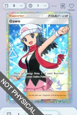 Pokemon TCG POCKET - Dawn Full Art 2⭐, Space-time Smackdown, English - Image 1