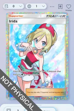 Pokemon TCG POCKET - Irida Full Art 2⭐, Triumphant Light, English - Image 1