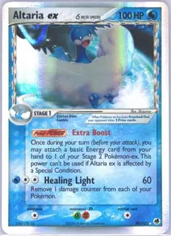2006 Pokemon EX Dragon Frontiers Altaria ex Holo #90 PSA 9 Mint - Image 1