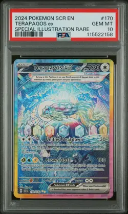 2024 POKEMON SCR EN-STELLAR CROWN SPECIAL ILLUSTRATION RARE TERAPAGOS EX PSA 10 - Image 1