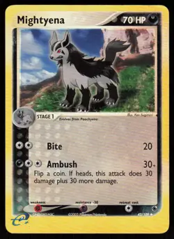 Mightyena 42/109 Reverse Holo Ruby and Sapphire Pokemon TCG LP - Image 1