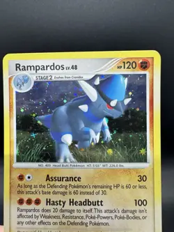 Pokemon TCG Rampardos 33/123 (Cosmos Holo) Deck Exclusive Holo - HP/Damaged - Image 3