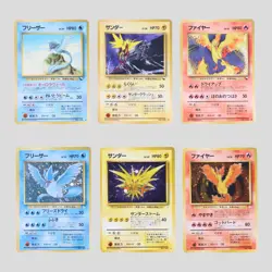 Moltres Articuno Zapdos Vending series Glossy Fossil Japanese Pokemon(B- rank) - Image 2