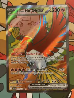 Ethan's Ho-Oh ex 209/182 Secret Rare Full Art Holo Destined Rivals Pokemon TCG - Image 1