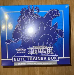 New Pokemon TCG Sword & Shield - Battle Styles - Elite Trainer Box ETB BLUE - Image 1