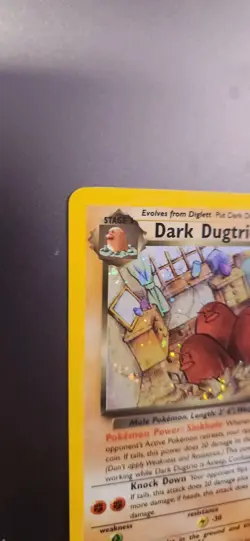 Dark Dugtrio - 6/82 - Holo Rare - Unlimited Edition LP, English Pokemon Team Roc - Image 3