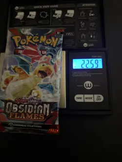 VERY HEAVY! 22.59Gram Obsidian Flames Pokemon TCG Factory Sealed Booster Pack!!! - Image 1