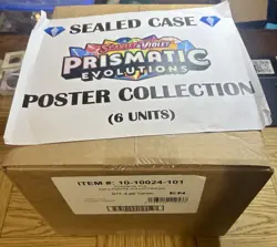 Pokemon TCG Scarlet & Violet Prismatic Evolutions Poster Collection Case Sealed - Image 2