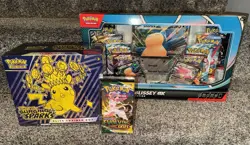 Evolving Skies & Surging Sparks ETB Snorlax Ex & Blissey Box New Sealed Pokemon - Image 1