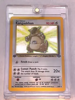 1999 Pokemon Jungle 1st Edition Kangaskhan Holo Rare 1st Edition #5/64 - Image 1