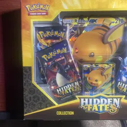 Pokemon TCG Hidden Fates Raichu GX Collection Box New Factory Sealed A 728192512490 - Image 3