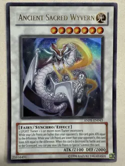 Yugioh Ancient Sacred Wyvern ANPR-EN043 Ultra Rare LP - Image 1