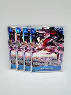 4x Playset ST17-004 Boa Hancock SR - One Piece TCG - ST17 Starter Deck English - Image 1