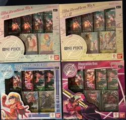One Piece TCG Illustration Box Vol.1-4 Bundle,English Version Factory Sealed New - Image 1
