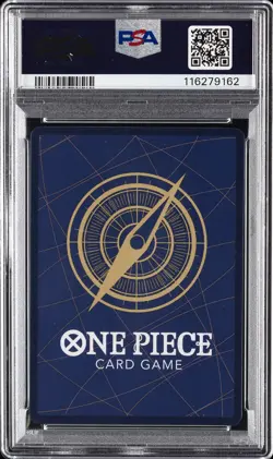 2025 ONE PIECE OP10-ROYAL BLOOD SPECIAL ALTERNATE ART CHARLOTTE FLAMPE PSA 8 - Image 2