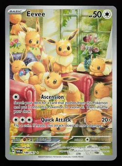 Eevee 188/167 Illustration Rare Twilight Masquerade Pokemon Card - Image 1
