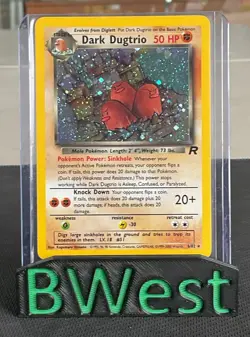 Dark Dugtrio NM LP Team Rocket 6 Holo WOTC Rare Pokemon TCG Card - Image 1