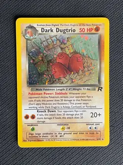 Dark Dugtrio NM LP Team Rocket 6 Holo WOTC Rare Pokemon TCG Card - Image 2