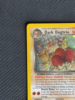 Dark Dugtrio NM LP Team Rocket 6 Holo WOTC Rare Pokemon TCG Card - Image 3