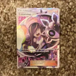 Pokemon Lusamine 153/156 Ultra Prism Full Art Ultra Rare Holo Trainer Card TCG - Image 1