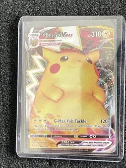 Pikachu VMAX 044/185 Full Art Holo Pokemon Trading Card FREE SHIPPING - Image 1