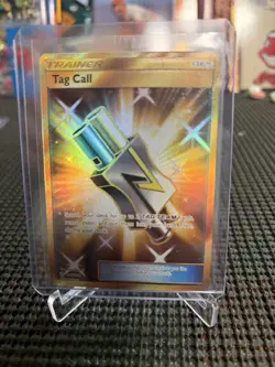 Pokemon TCG Tag Call Sun & Moon Cosmic Eclipse Holo Card 270/236 Secret Rare - Image 1