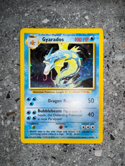 Pokemon TCG Cards Gyarados 6/102 Base Set Holo Rare LP - Image 4