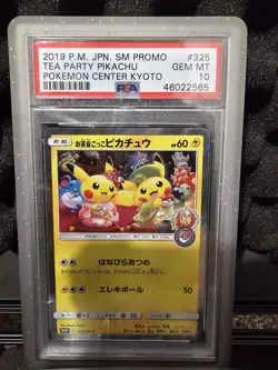 PSA 10 Tea Party Pikachu 325/SM-P Pokemon Center Kyoto Promo Card Japanese - Image 1