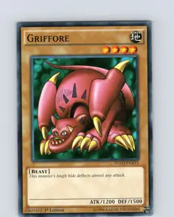 Yu-Gi-Oh TCG Griffore YGLD-ENA13 1st Edition Regular Common Card NM - Image 1