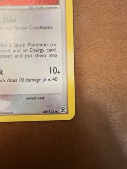 Pokemon TCG Raticate Card English, Fire Red, Leaf Green, Reverse Holo, 48/112 NM - Image 5