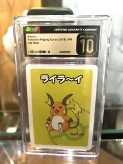 Raichu Old Maid CGC 10 Prestine Japanese Pokemon Card 2019 TCG - Image 1