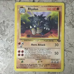 2 FOR 1 - Rhydon - 45/64 - Rhyhorn 61/64 - Jungle Set - Pokemon Card - VLP - Image 4