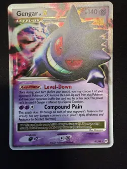 Pokemon Gengar TCG LV.X Platinum Arceus Holo Ultra Rare Card 97/99 - Image 1