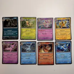 Pokemon TCG Prismatic Evolutions Costco Mini Tin Cosmos Promo Cards Set Of 8 NM - Image 1