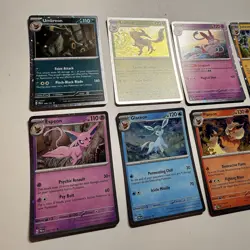 Pokemon TCG Prismatic Evolutions Costco Mini Tin Cosmos Promo Cards Set Of 8 NM - Image 3