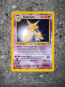 Pokemon TCG Cards Alakazam 1/102 Base Set Holo Rare - Image 3