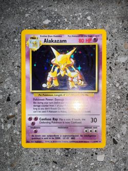 Pokemon TCG Cards Alakazam 1/102 Base Set Holo Rare - Image 4