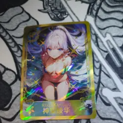 Ayaka Kamisoto Genshin Impact SSR Goddess Story Anime Waifu Card Foil Doujin - Image 1