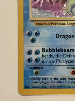 Pokemon Gyarados TCG Base Set Holo Rare Card 6/102 MP-LP Condition - Image 5