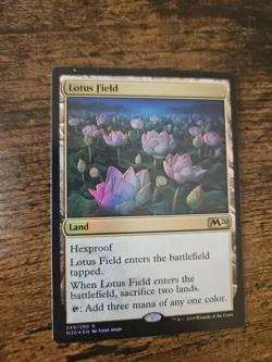 MTG - 1 x FOIL Lotus Field FOIL - M20 - Ex/NM Condition - Image 1